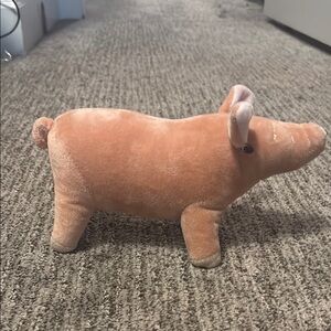 Plush Pig Home Accent in Soft Pink Fat Pig Small Stuffie